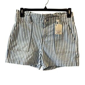 Ladies shorts A.N.A. striped denim size 10